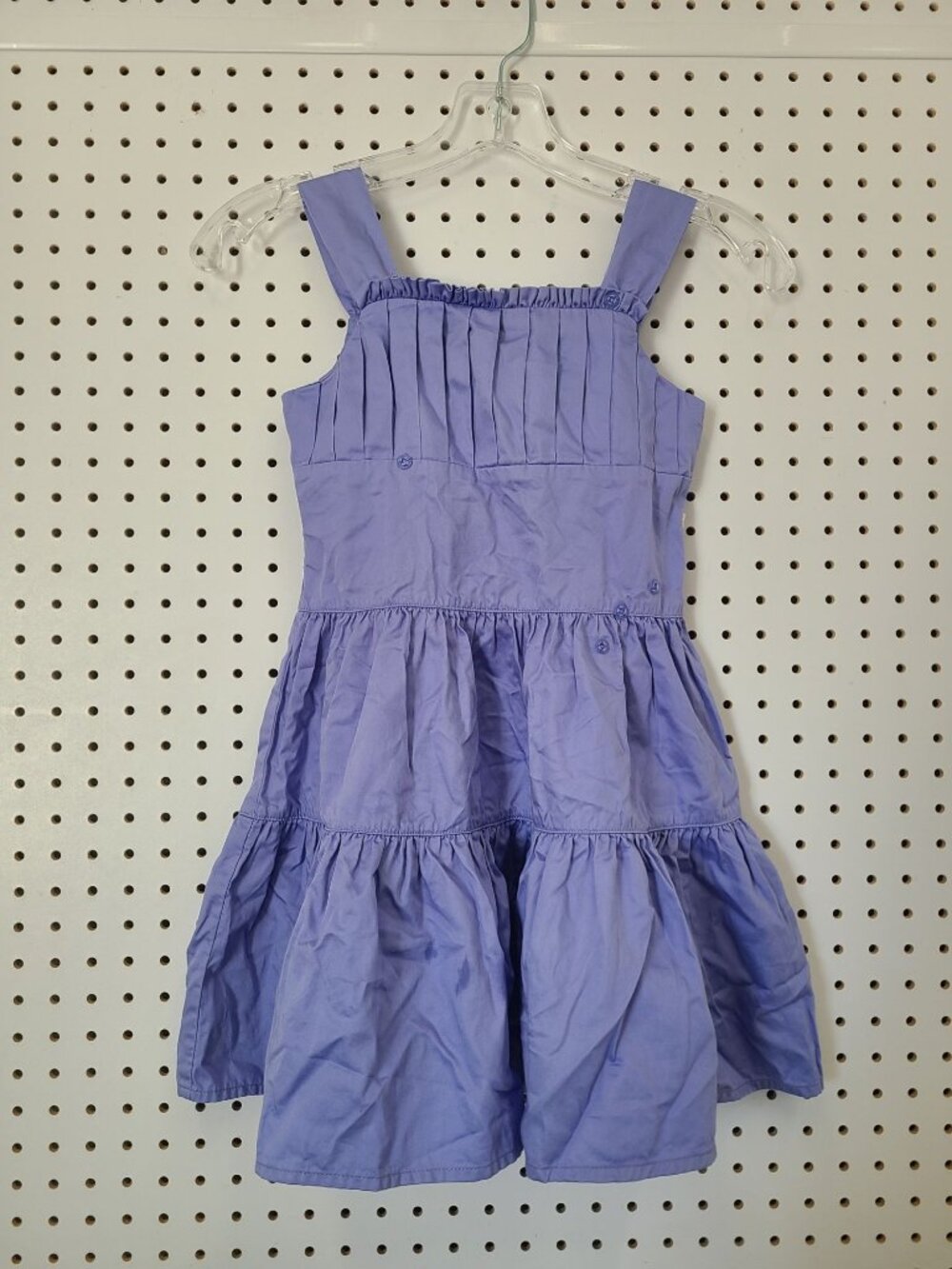 Bitty Baby By American Girl Purple Tiered Cotton Dress Size 5